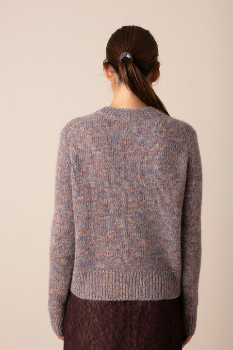 Genser - Marled Crew NK Cognac Combo