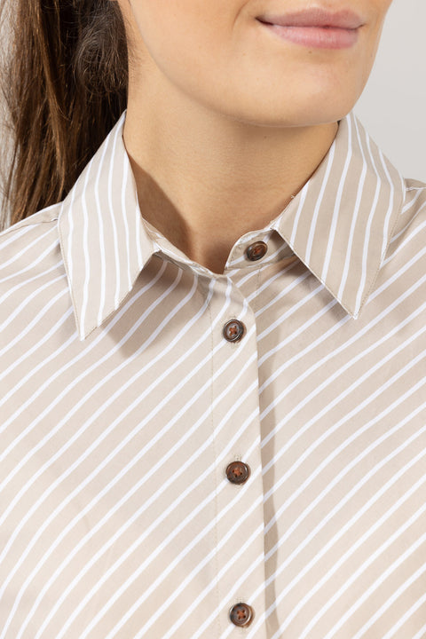 Skjorte - Sylvia Stripe Poplin Shirt