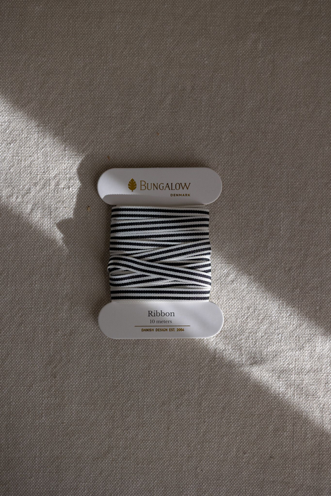 Gavebånd - Stripe 8mm Black