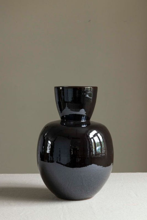 Vase - Pure S Brown Black