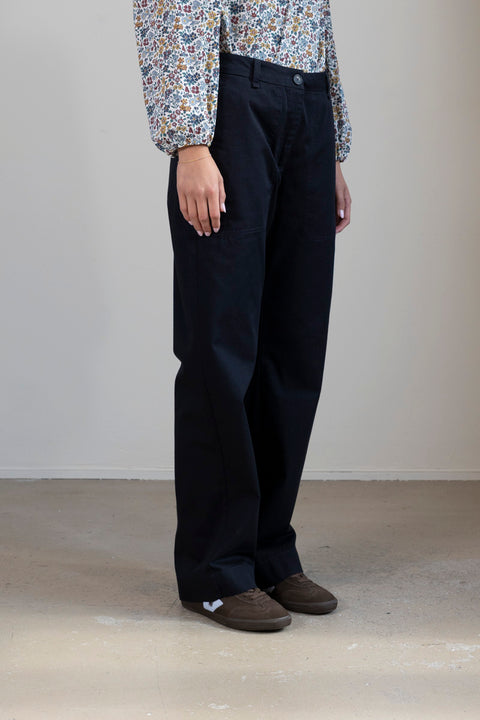 Bukse - River Pant Black Navy