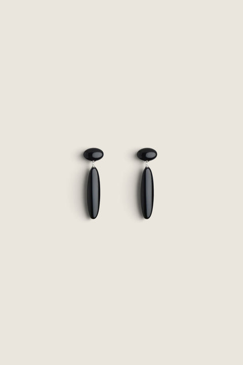 Øredobber - Dagny Long Earrings Silver