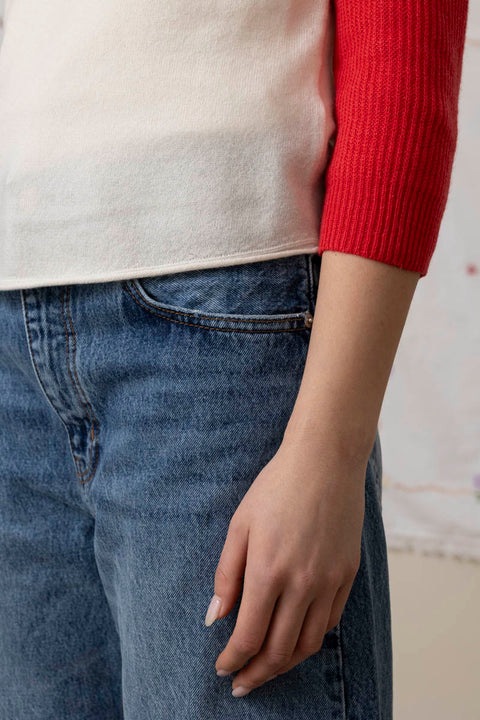 Genser - Baseball Tee Cream/Sorbet