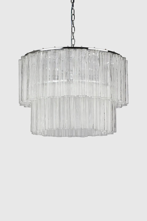 Taklampe - Fontaine Chandelier 2-Layer Krom/Klar