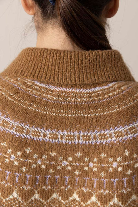 Cardigan - Cloud Chalet Cardigan Almond Combo