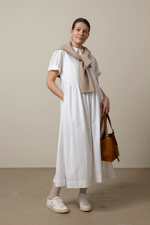 Kjole - Dot Shirtdress Optic White