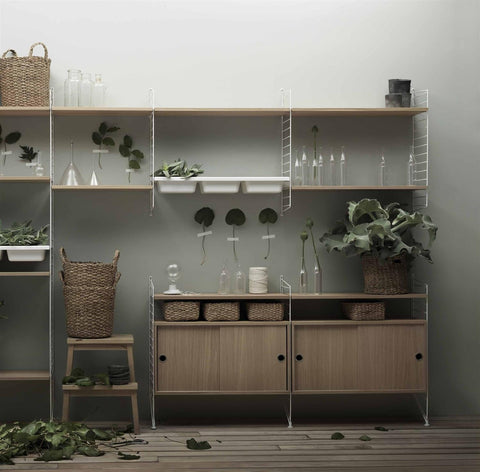 Skap - Skyvedører 78x30x42 Eik