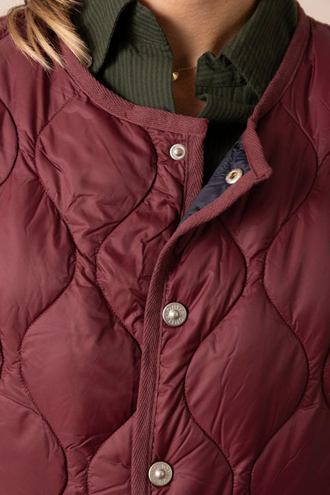 Vest - Military Crew Neck Down Vest Azuki