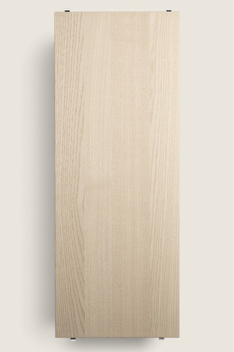 Bolina ash wood shelf board for String System, 78x30 cm, featuring a clear lacquered veneer finish.