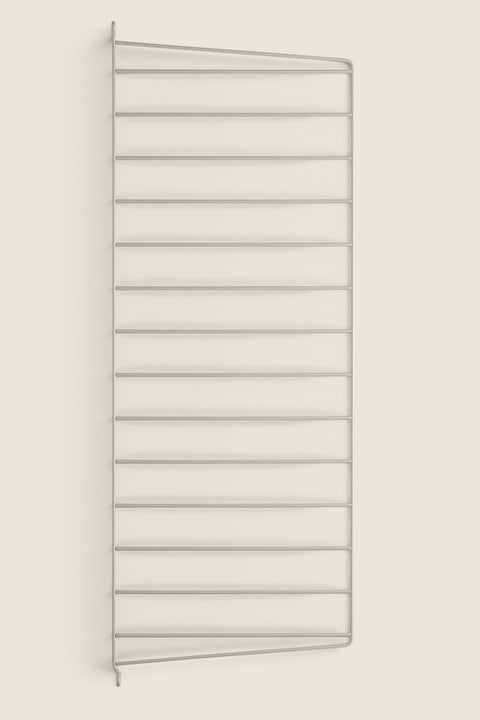 Bolina beige powder-coated steel wall panel for String shelving system, 75cm height, 30cm depth, 2-pack