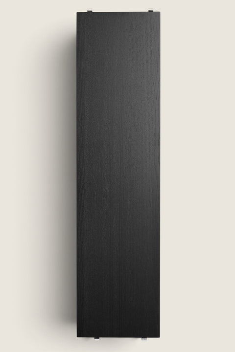 Bolina String System black ash wood veneer shelf board for modular shelving units