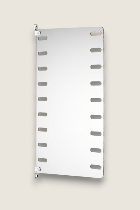 Bolina clear acrylic wall panel for String shelving system, 50cm high and 30cm deep, made from recycled plastic.