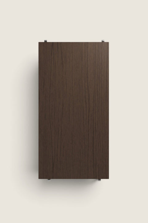Bolina String System dark oak wooden shelf board for modular shelving units, 58x30 cm, 3-pack set