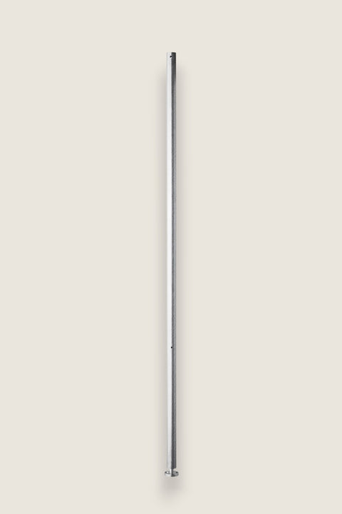 Bolina galvanised steel support post for String outdoor shelving system with adjustable foot