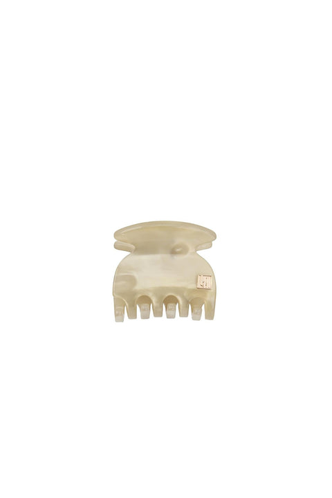 Bolina small ivory marbled claw clip, 3.5cm, for everyday styling and updos.