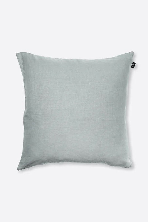 Bolina Sunshine light blue washed linen cushion cover 50x50cm with discreet zipper