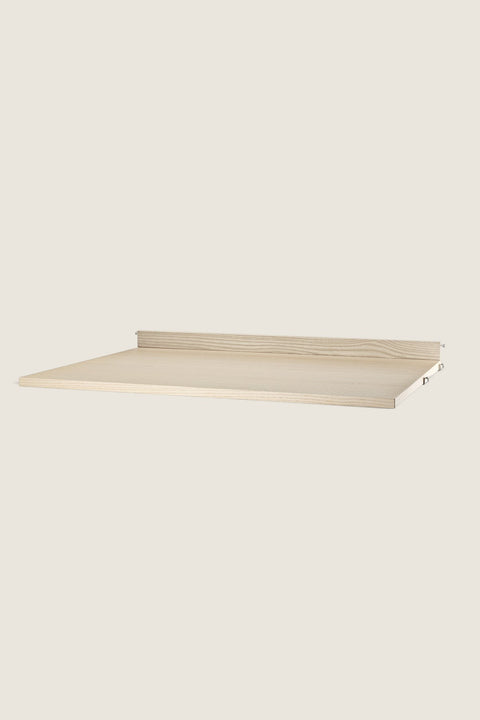Bolina String System solid ash wood desk work surface measuring 78x58cm for modular shelving units