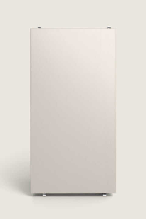 Bolina String System beige lacquered MDF shelf plate, 58x30 cm, for modular shelving units.