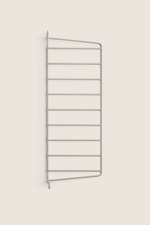Bolina String System beige powder-coated steel wall panel, 50x20cm, for modular shelving units.