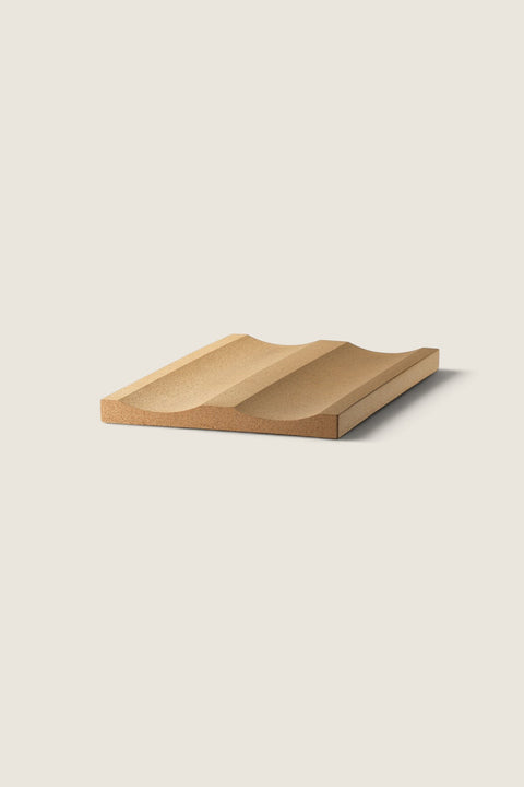 Bolina String System cork bottle rack insert for 30cm deep shelves, designed to hold two wine bottles securely.