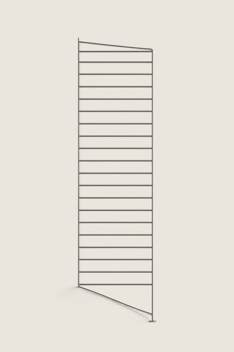 Bolina String System dark grey floor panel measuring 115cm by 30cm for modular shelving units.
