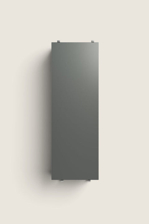 Bolina String System dark grey shelf plate, 58x20 cm, designed for flexible wall storage and modular shelving units.