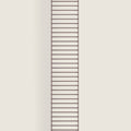 Bolina String System floor panel in dark red, 200cm tall and 30cm deep, minimalist metal wire shelving side support.