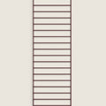 Bolina String System floor panel in dark red, 115cm tall with 30cm depth, featuring a minimalist wire frame design.