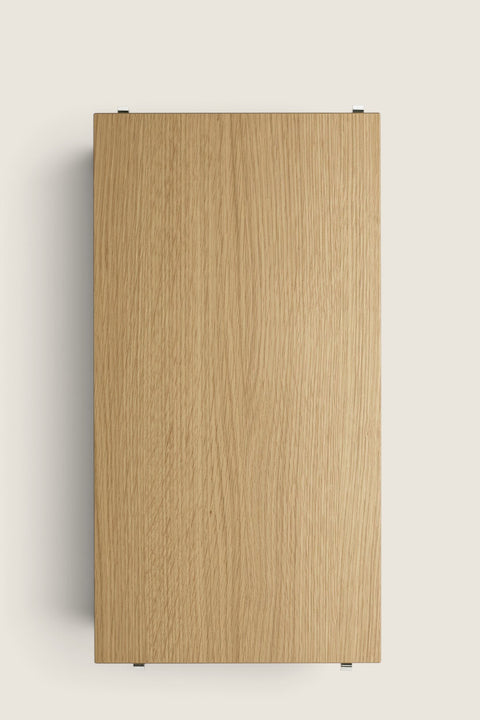Bolina String System oak veneer shelf board measuring 58x30cm with a clear lacquered finish