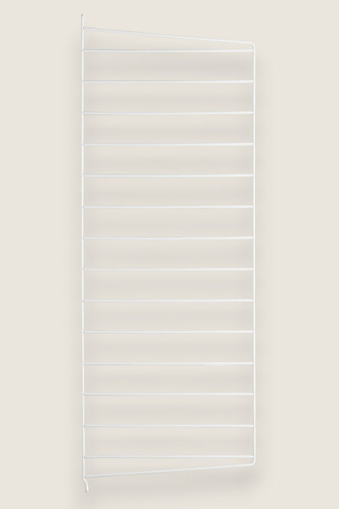 Bolina String System white powder-coated steel wall panel, 75cm by 30cm, 2-pack for modular shelving