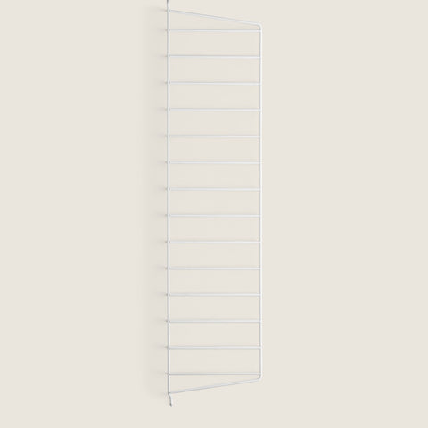 Bolina white powder-coated steel wall panel for String shelving system, 75cm high and 20cm deep, 2-pack.
