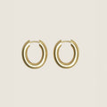 Øredobber - Chunky Hoop M Plated