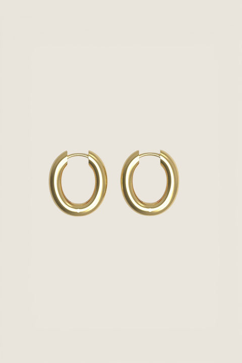 Øredobber - Chunky Hoop M Plated