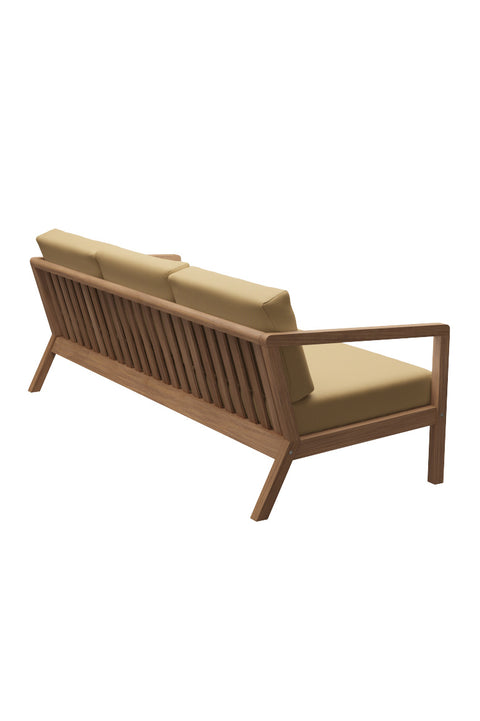 Utesofa - Virkelyst 3-Seter Teak/Honey Yellow