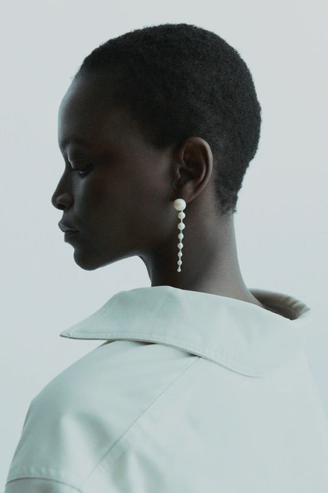 Øredobber - Lumora Chandelier Earrings Silver