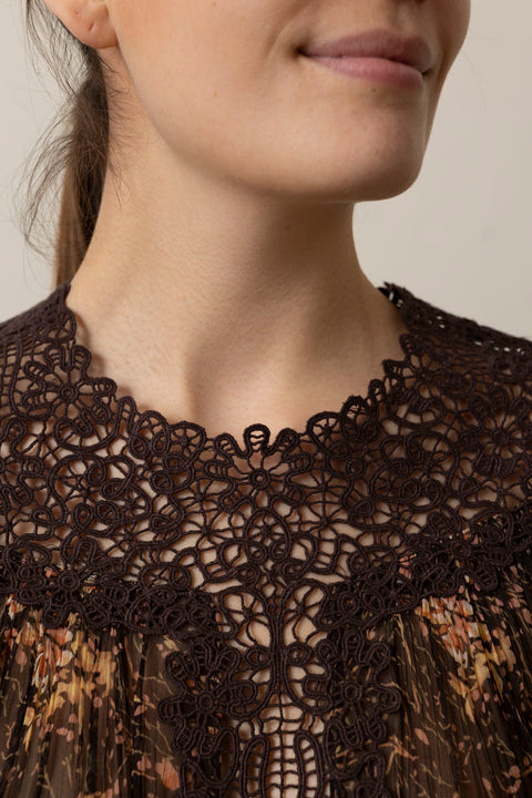 Topp - Luisa Print Brown
