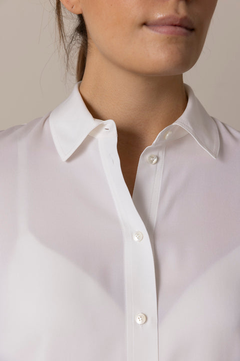 Bluse - Slim Fitted Blouse Optic White