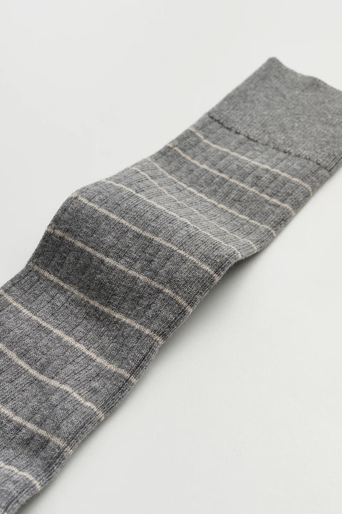 Sokker - Cotton Long Socks Mix Grey Melange
