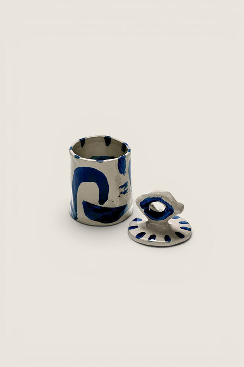 Krukke - Sophia Storage Pot 03 Blue