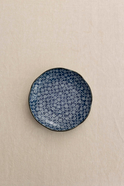 Tallerken - Japansk Keramikk NO2 Bleu