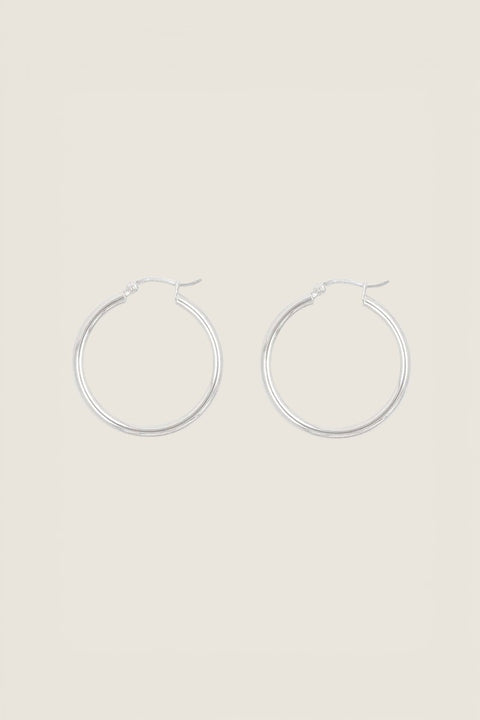 Øreringer - Oda Hoops Large Silver