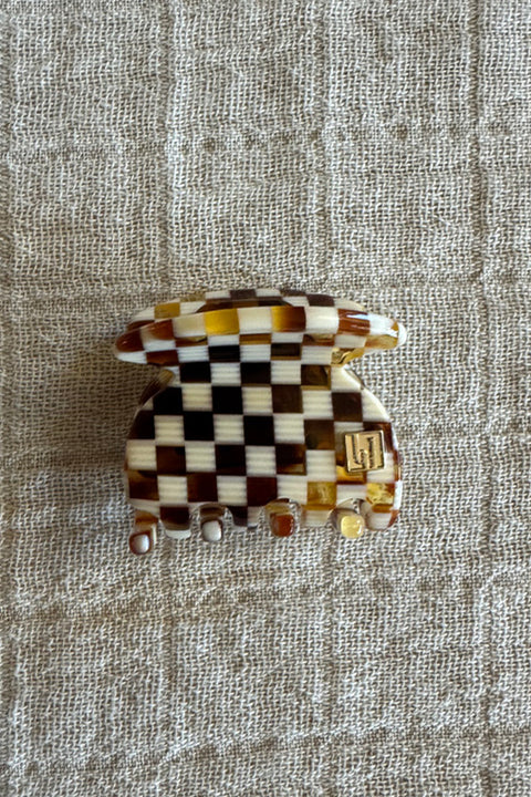 Hårklype - Claw Clip 3,5cm Chess