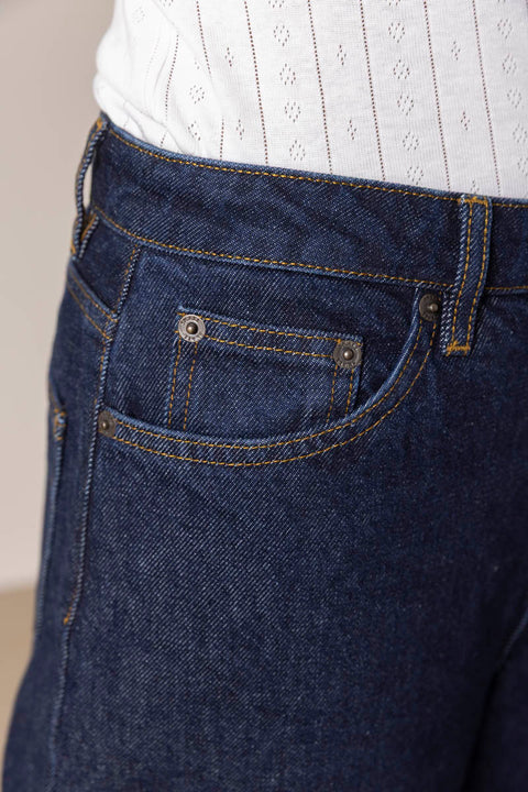 Jeans - Maddy Straight Jeans Indigo Blue