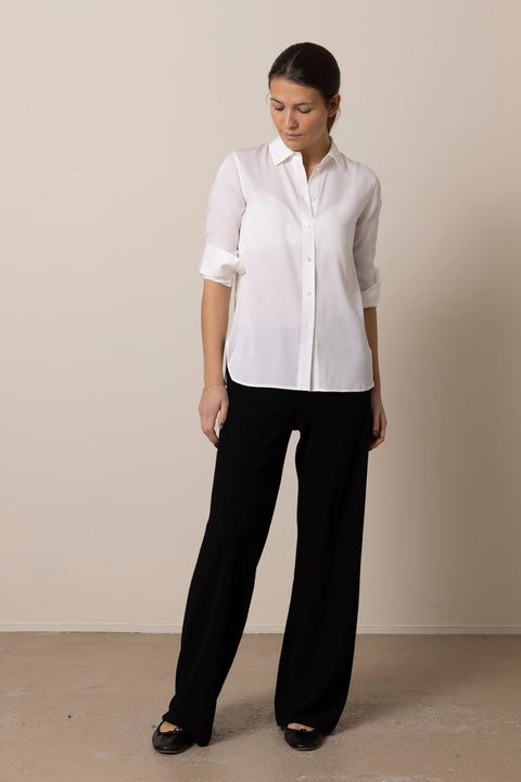 Bluse - Slim Fitted Blouse Optic White