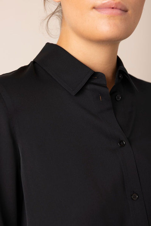 Bluse - Slim Fitted Blouse Black