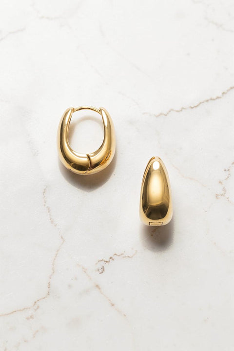 Øreringer - Golden Curve Petit Gold