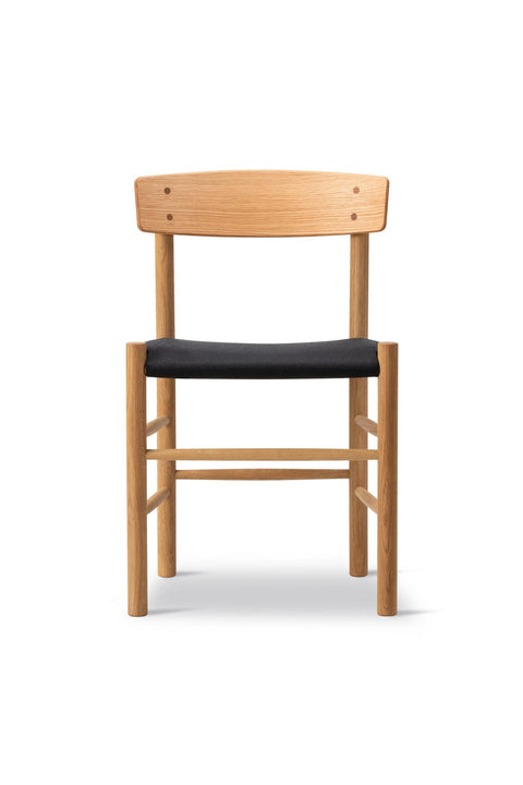 Spisestuestol - J39 Modell 3339 Oljet Eik Canvas Black