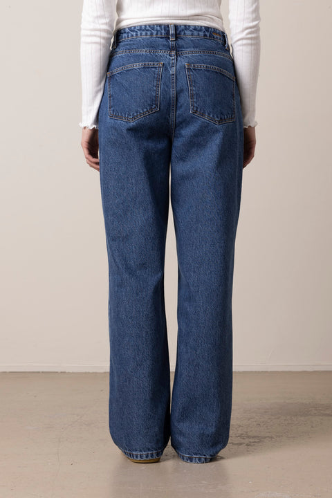 Jeans - Maddy Straight Jeans Mid Blue