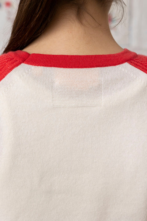 Genser - Baseball Tee Cream/Sorbet