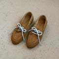 Sko - Boat Loafer Brushed Suede Camel